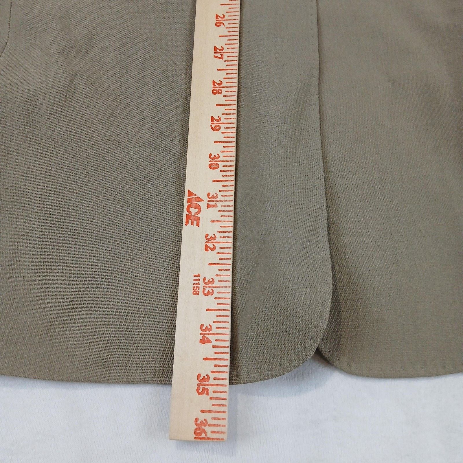 Max Mara MaxMara Coat Womens Small Taupe Beige Wool Blend Long Jacket Size S / US 4 / IT 40 - 10 Thumbnail