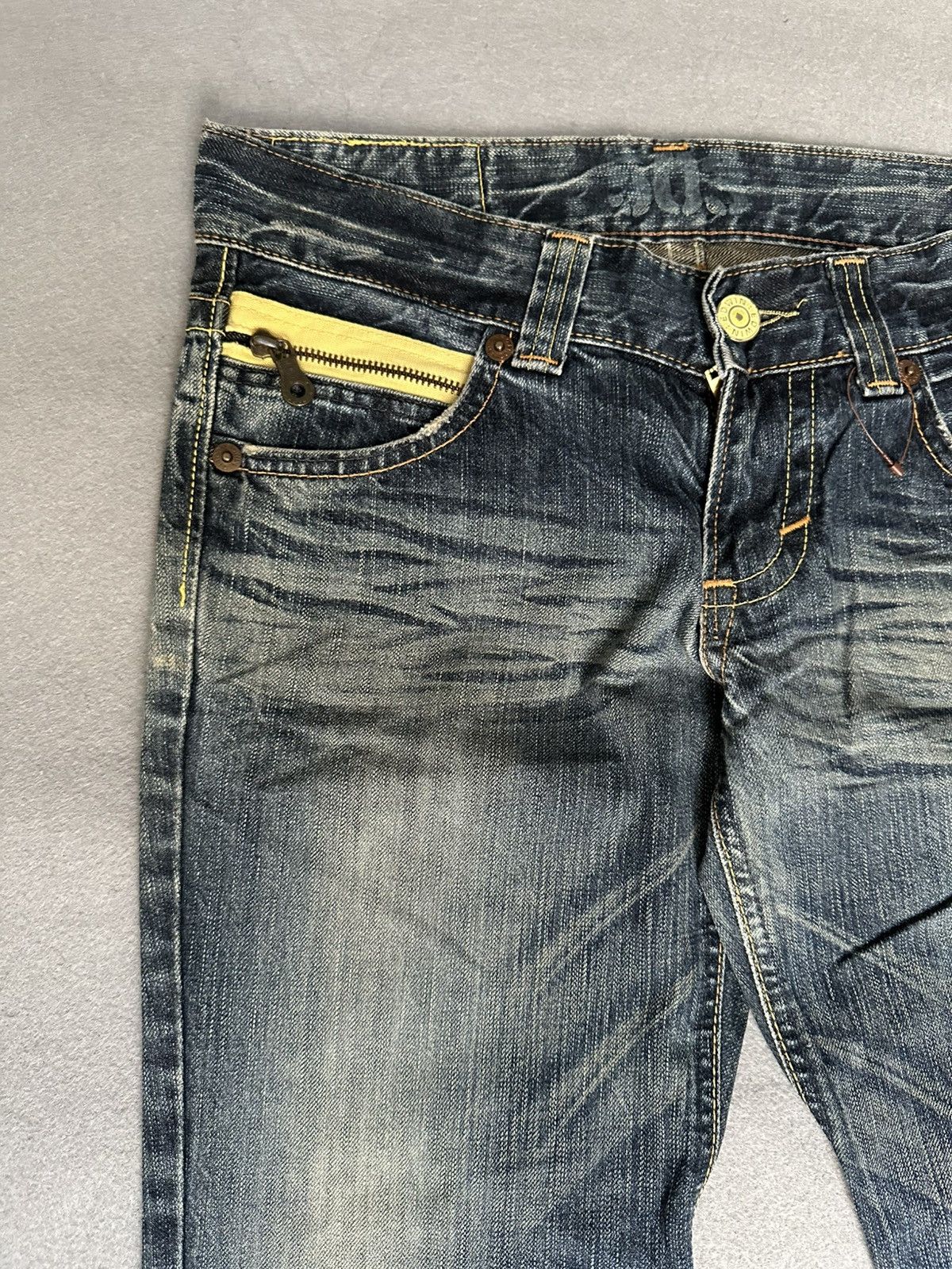 Japanese Brand FLARE Edwin 503 Low Rise Design Denim Size US 31 - 7 Thumbnail