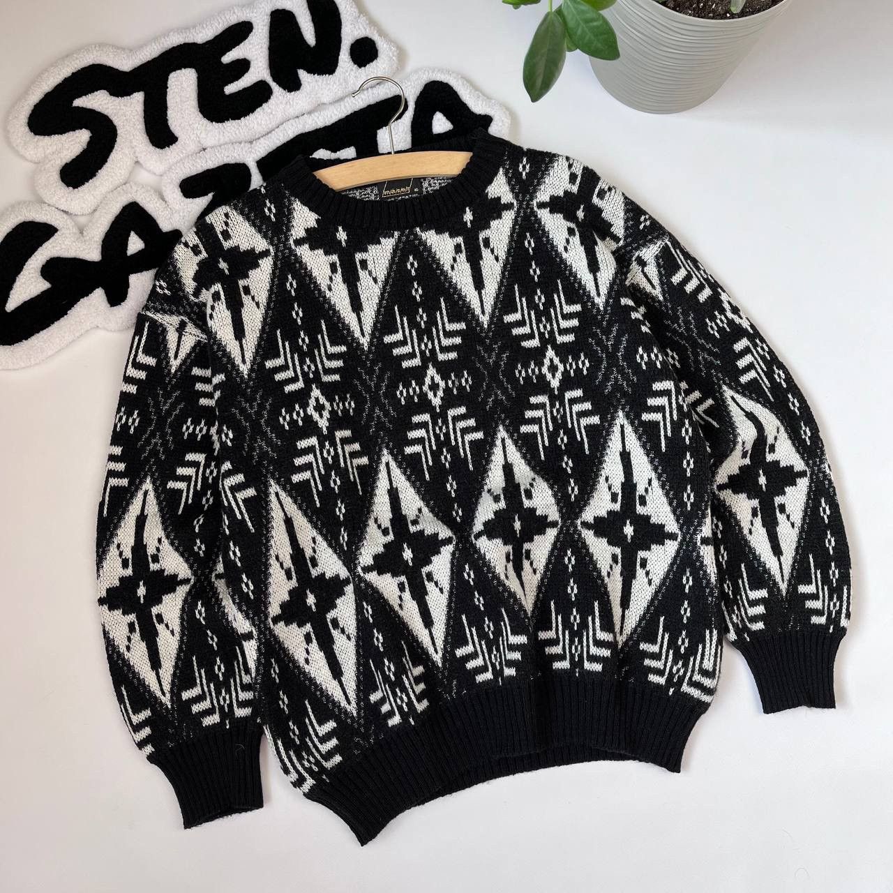 Vintage 90s Maser Knit Wool Ski Sweater Winter Sport Size US S / EU 44-46 / 1 - 2 Thumbnail