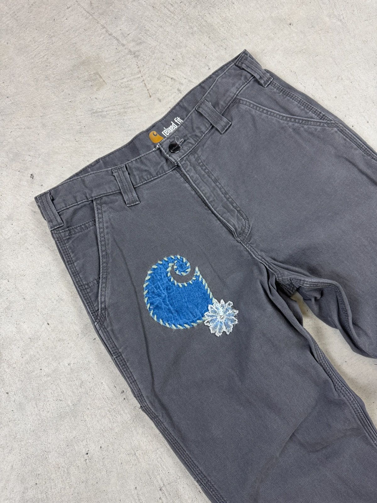 Designer × Vintage Carhartt x Bentgablenits Embroidered Work Pants Size US 32 / EU 48 - 3 Thumbnail