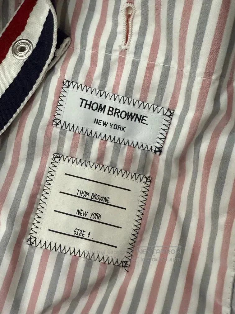 Thom Browne Thom Browne Stripe Sleeve Down Jacket. Size US XL / EU 56 / 4 - 3 Thumbnail