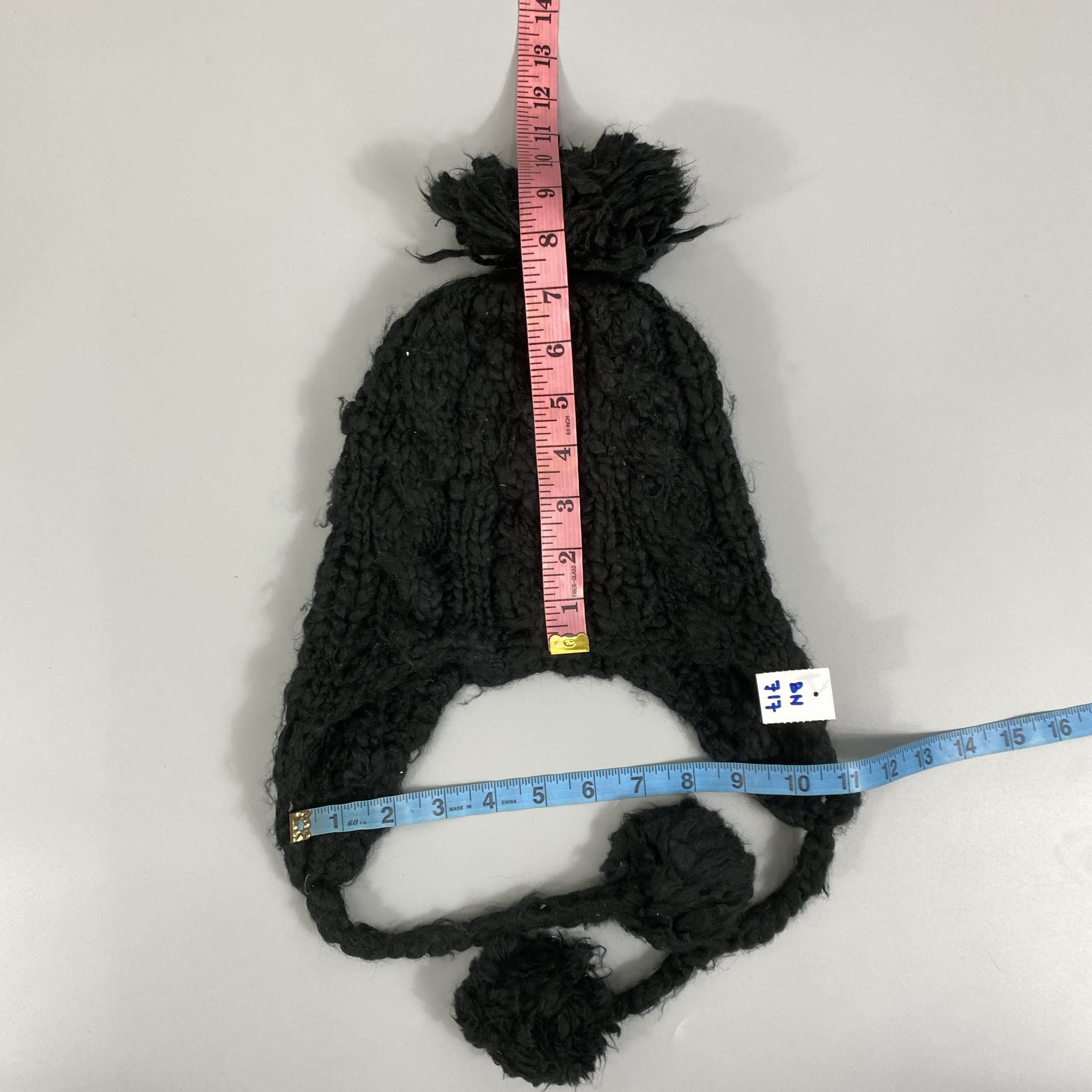 Japanese Brand Ear Flap Beanie Pom Pom -BN717 Size ONE SIZE - 5 Thumbnail