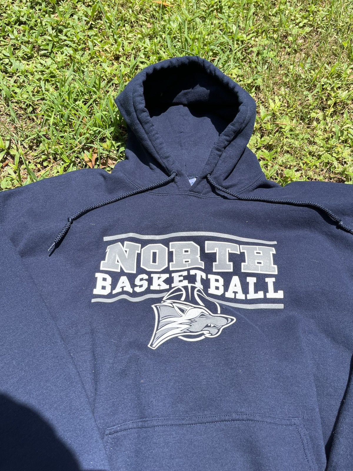 Vintage Vintage North Basketball Hoodie Size US XL / EU 56 / 4 - 4 Thumbnail