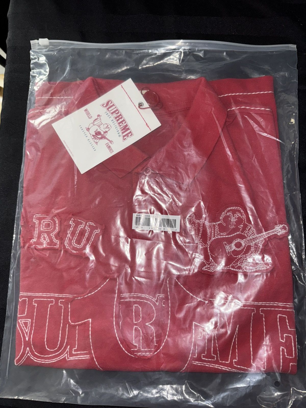 Supreme × True Religion Supreme X True Religon Red Washed Polo Size US M / EU 48-50 / 2 - 3 Thumbnail