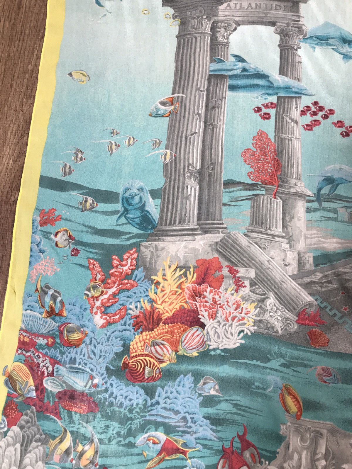 Etro × Vintage Etro Atlantide Very Rare Vintage Silk Scarf Italy Size ONE SIZE - 4 Thumbnail