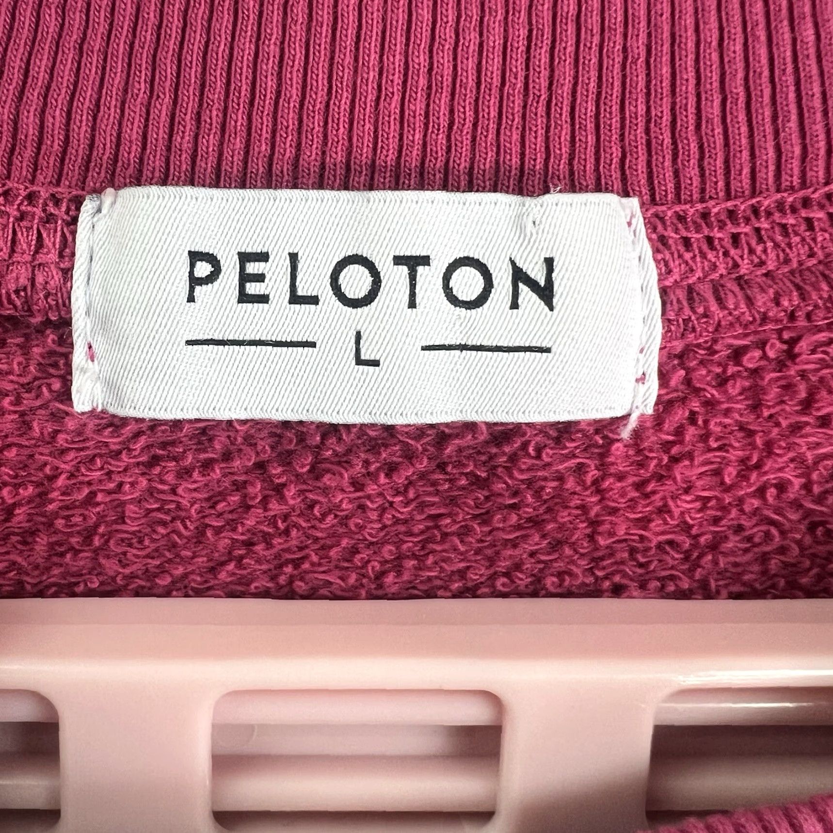 Pinko VINTAGE? No — Peloton Long Sleeve Sweatshirt Women L Pink Logo Crew Neck Knit Cotton Raglan Oversized Activewear Fall Winter 3-Sport Size L / US 10 / IT 46 - 4 Thumbnail