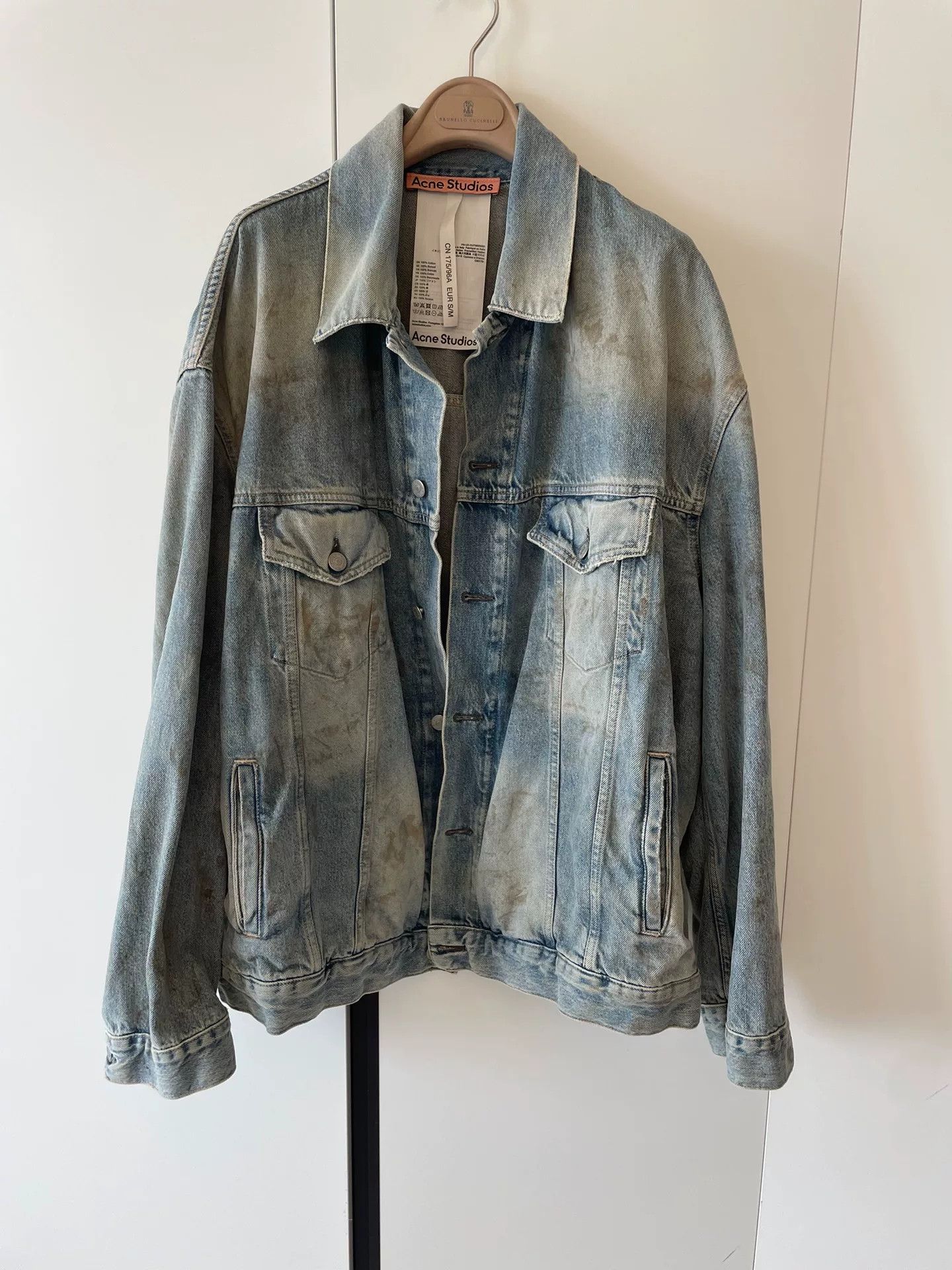 Acne Studios Acne Studios Mud-Dyed Denim Jacket Size M / US 6-8 / IT 42-44 - 1 Thumbnail