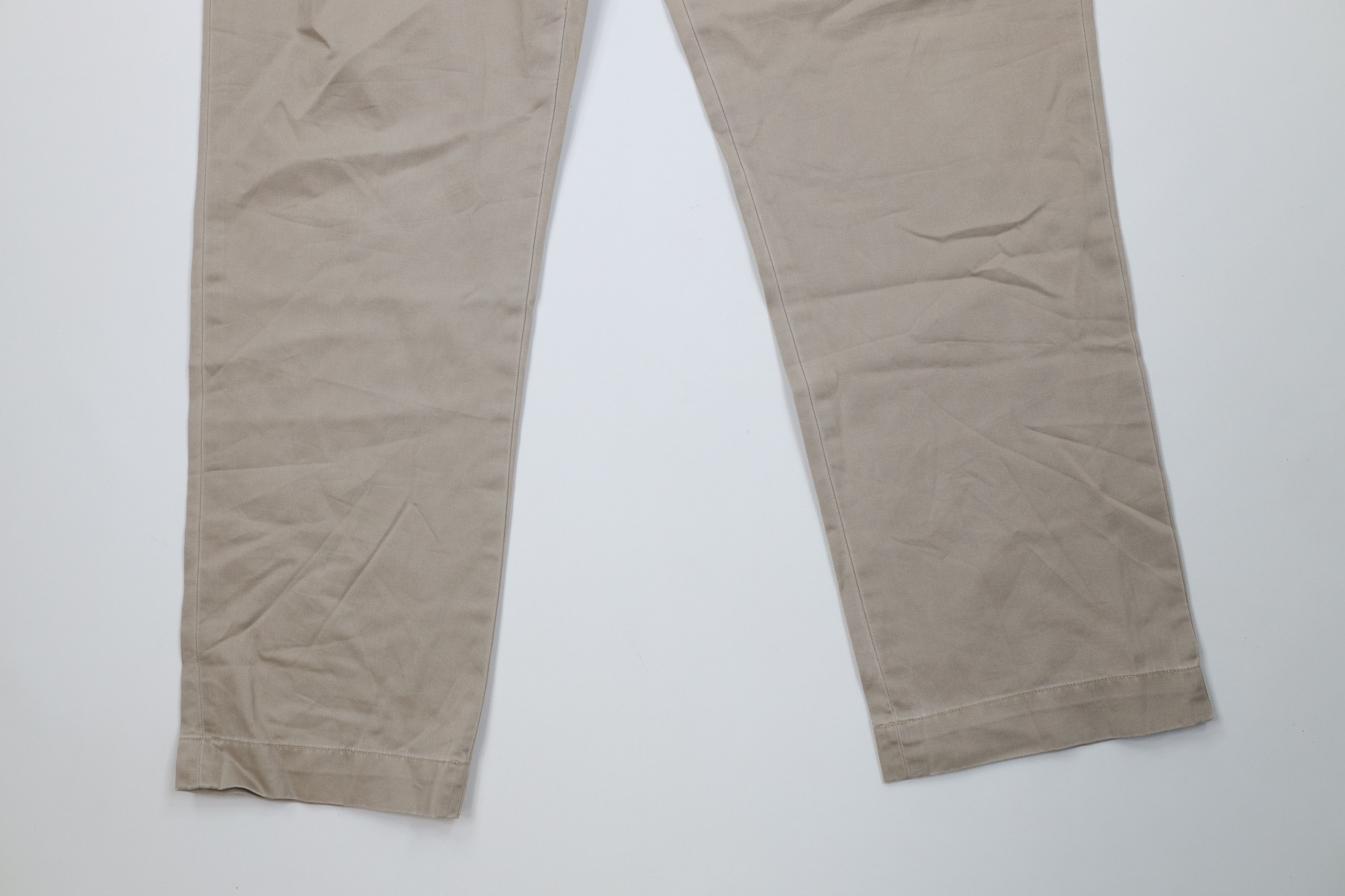 Ralph Lauren Vintage 90s Ralph Lauren Wide Leg Chino Pants Beige Cotton Size US 36 / EU 52 - 4 Thumbnail