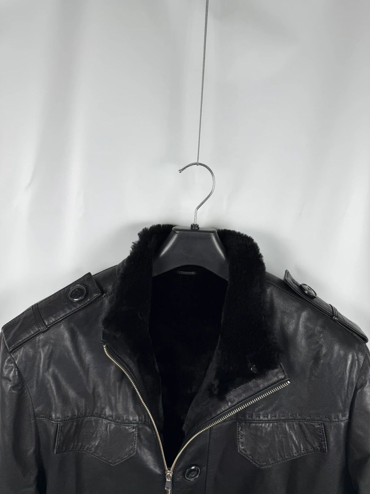 Other Marco Bossi Milano Genuine Leather Shearling Jacket size L Size US L / EU 52-54 / 3 - 6 Thumbnail