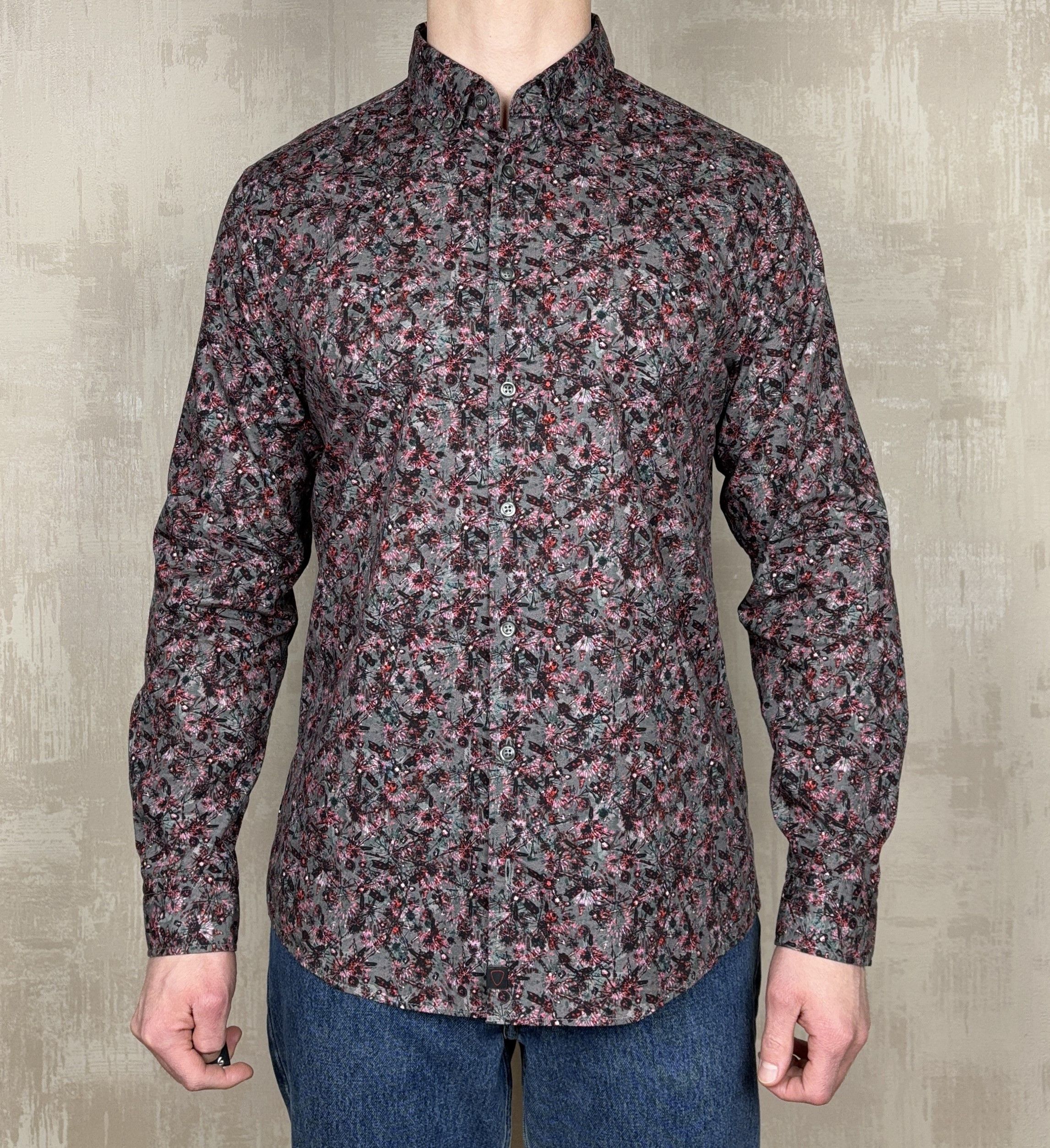 Strellson Strellson Floral Long Sleeve Shirt Button Down Size US L / EU 52-54 / 3 - 2 Thumbnail