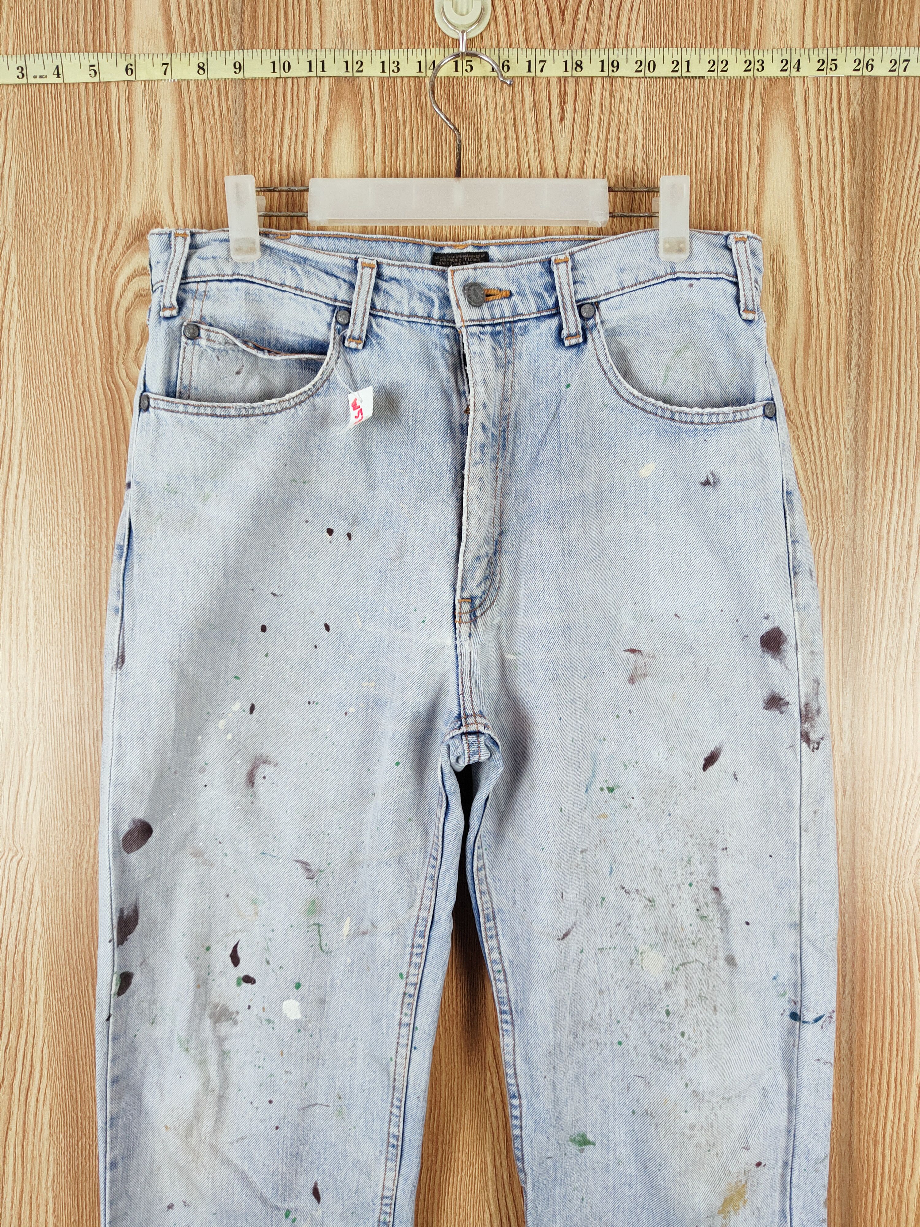 Levi's Levi's painter vintage Blue Distressed Ripped Jeans #W539 Size US 33 - 2 Thumbnail