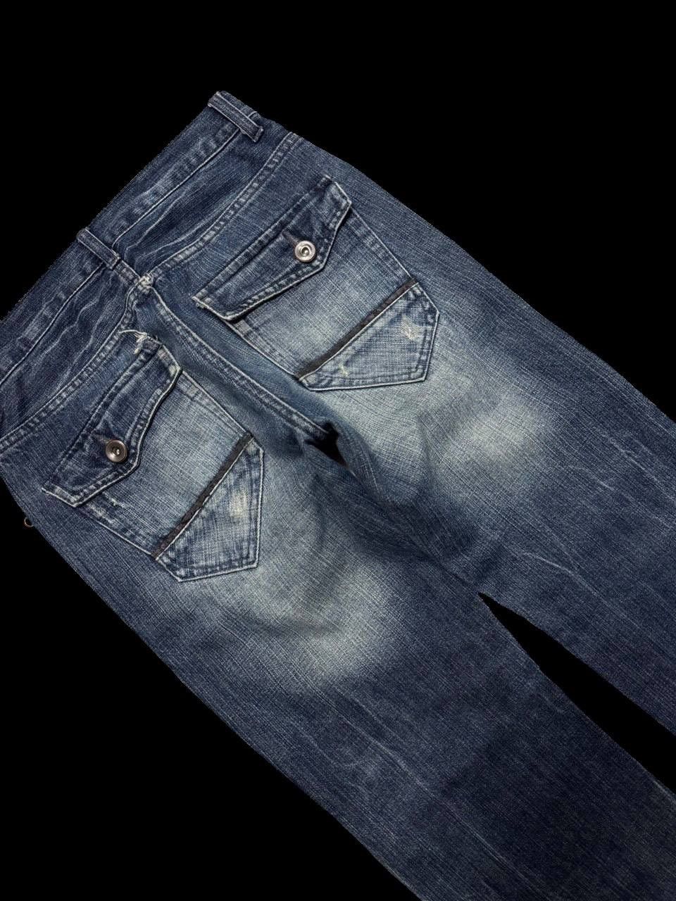 Other RARE Vintage Japanese Avail Jean Multizipper Pocket Mudwash Size US 29 - 18 Thumbnail