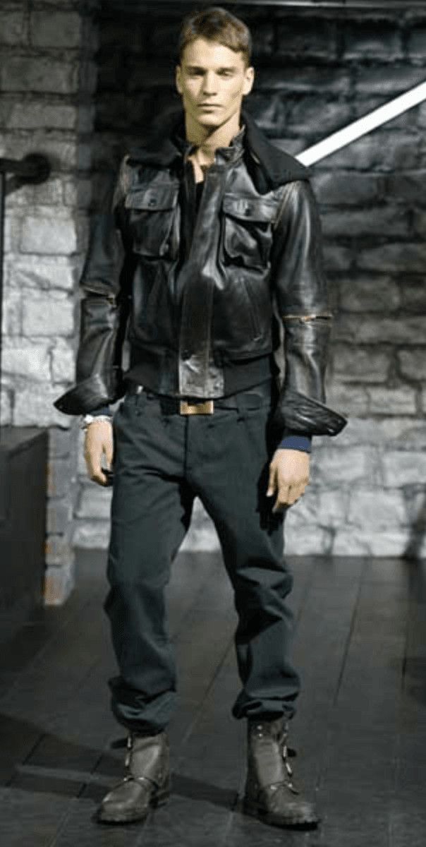 Dolce & Gabbana AW2003 Dolce & Gabbana Brown Faded Zip Bomber Cargo Pocket Jacket Size US M / EU 48-50 / 2 - 2 Thumbnail