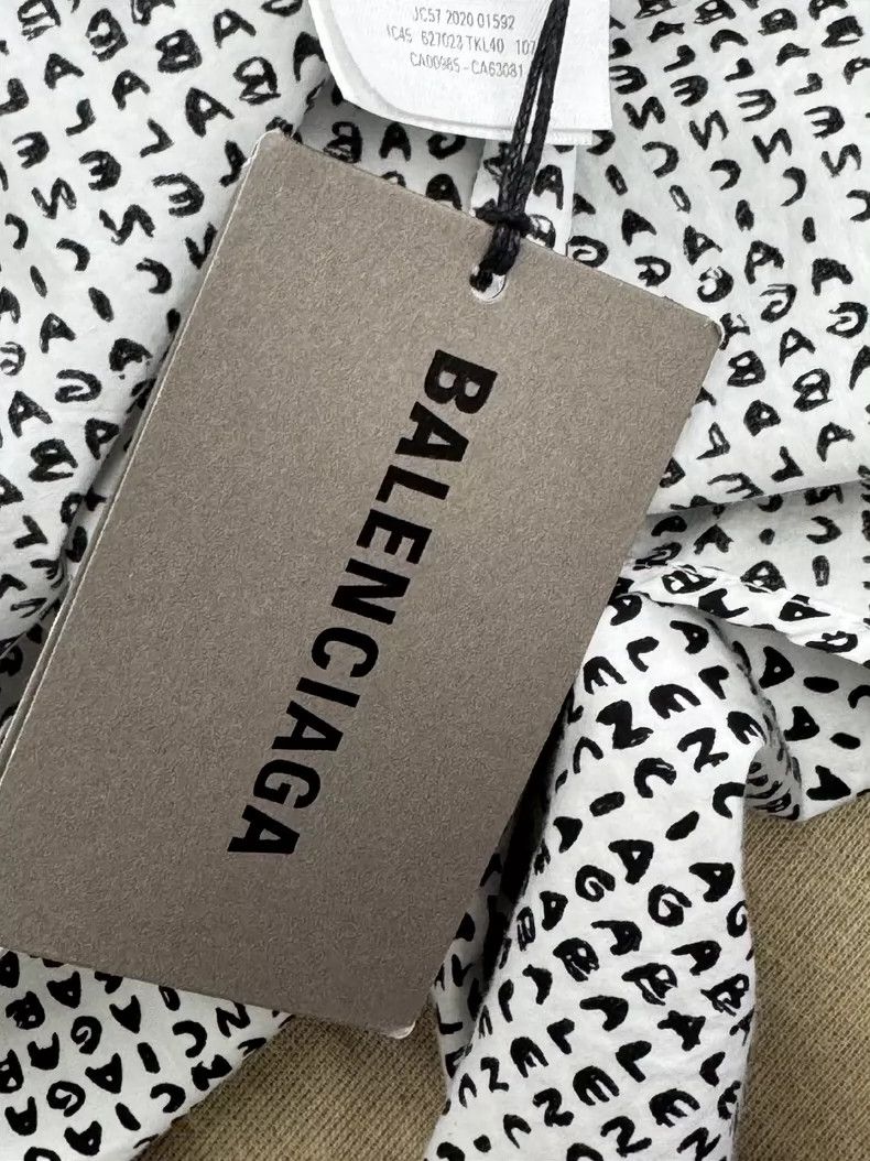 Balenciaga Balenciaga size 38 Graffiti Mixed Color Long Sleeve Shirt Size M / US 6-8 / IT 42-44 - 5 Thumbnail