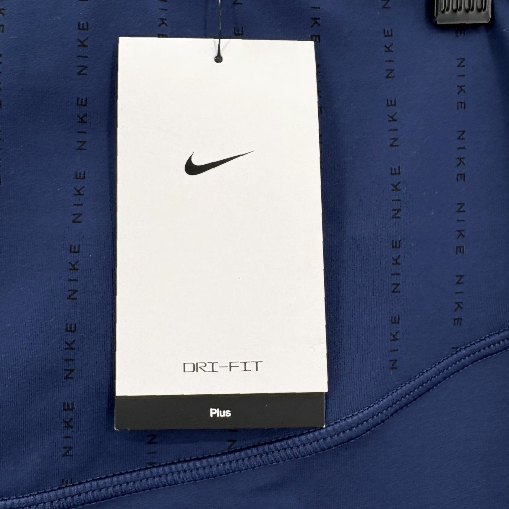Nike VINTAGE Nike One Luxe Leggings Womens 2X Blue Dri-FIT Plus Mid Rise 7/8 Training Gym Size 40" / US 18 - 4 Thumbnail