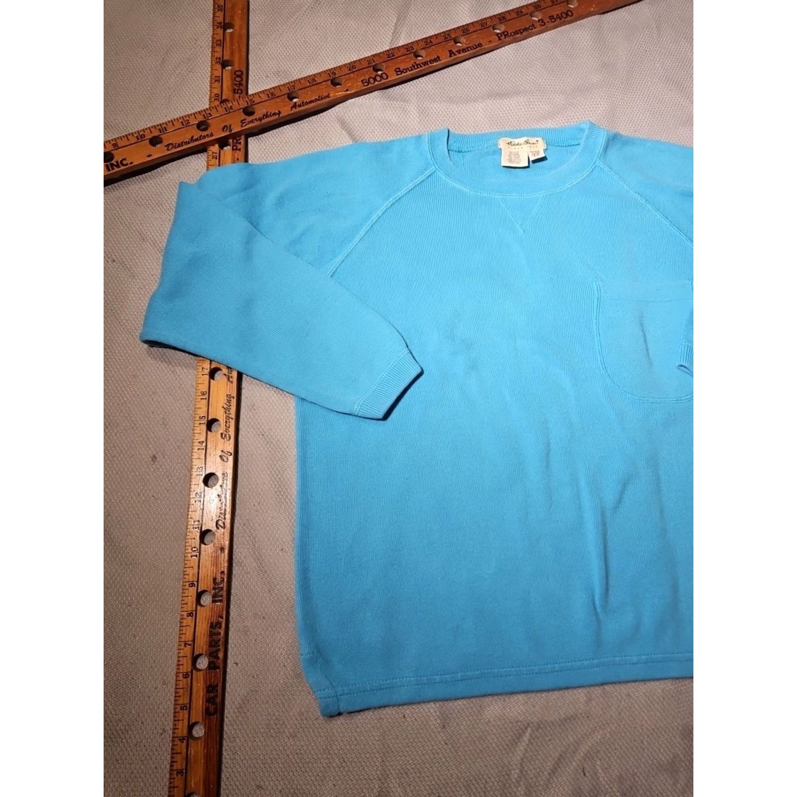 Eddie Bauer VINTAGE Eddie Bauer Sweater Womens Small Blue Ribbed Crewneck Pocket USA Made Shirt Womens Small Blue Ribbed Crewneck Pocket USA Made Size S / US 4 / IT 40 - 4 Thumbnail