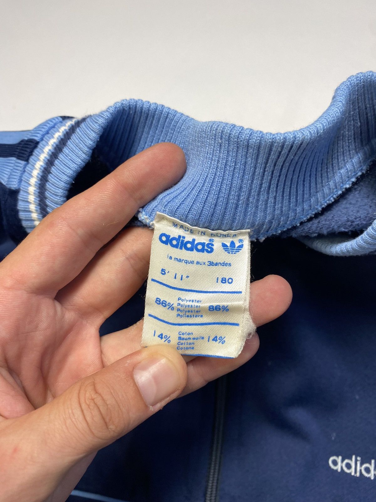 Adidas Rare!! Adidas Originals 70s Vintage Track Suit Made in Korea Size US M / EU 48-50 / 2 - 7 Thumbnail