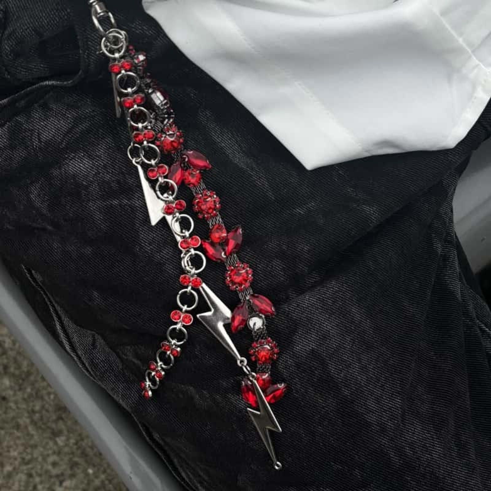 Jewelry Blood Gem Wallet Chain, Pants Chain Size ONE SIZE - 1 Thumbnail