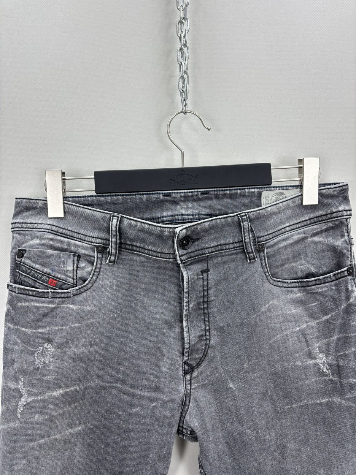 Diesel Mens jeans Diesel Size 34 Color Gray Size US 34 / EU 50 - 4 Thumbnail