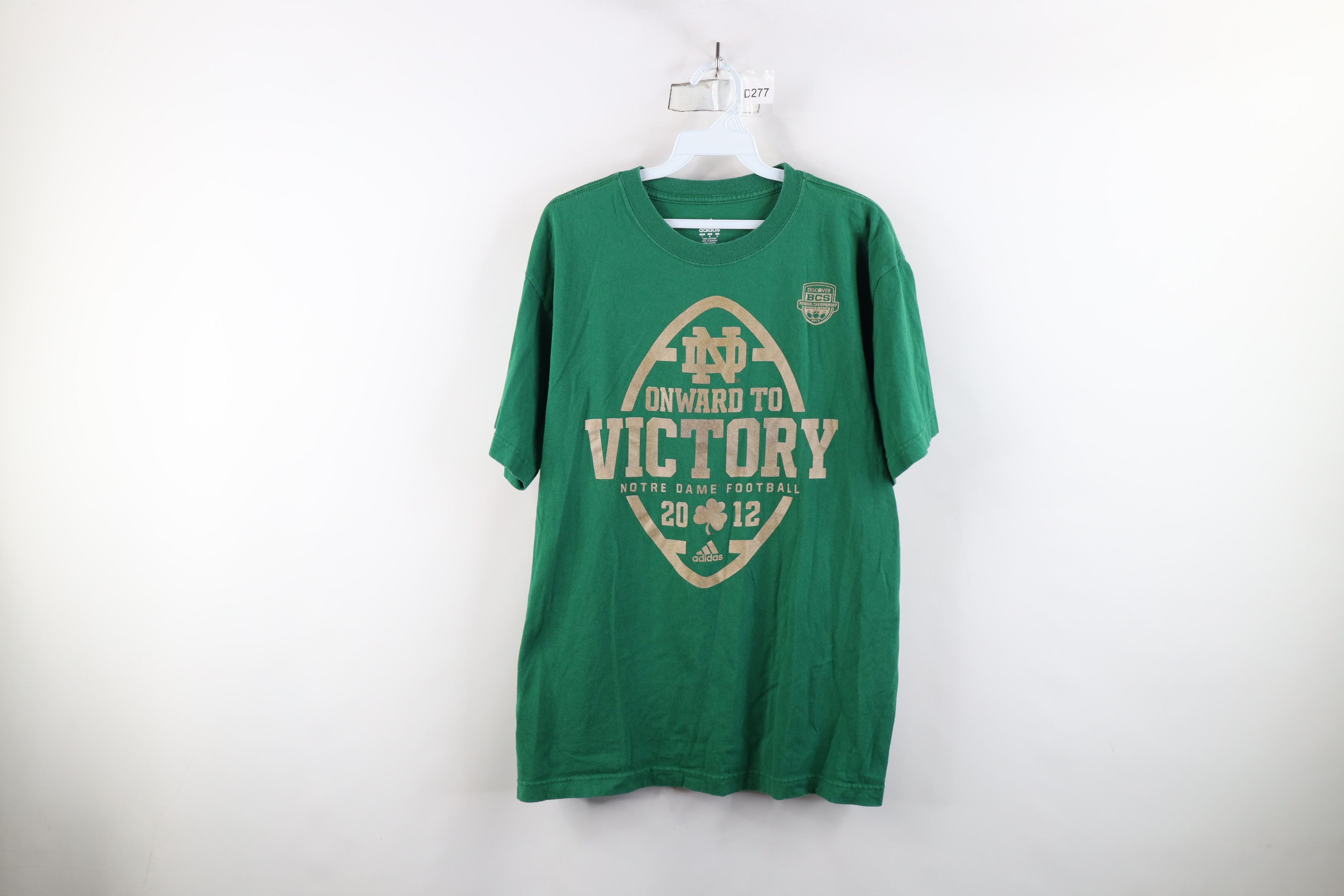 Adidas × Vintage Vintage Y2K Adidas Dame University Football T-Shirt Green Size US L / EU 52-54 / 3 - 1 Thumbnail