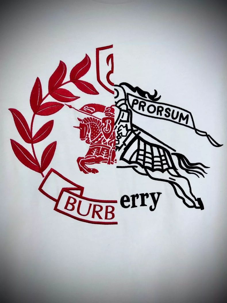 Burberry Burberry Burberry Logo Embroidered Short Sleeve T-Shirt-25 Size US XL / EU 56 / 4 - 8 Thumbnail