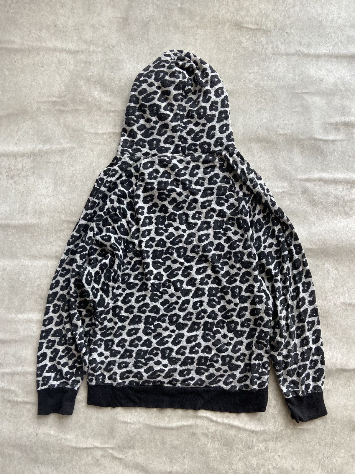 If Six Was Nine × Japanese Brand Shinny Ripple Fur Leopard Hoodies Size M / US 6-8 / IT 42-44 - 7 Thumbnail