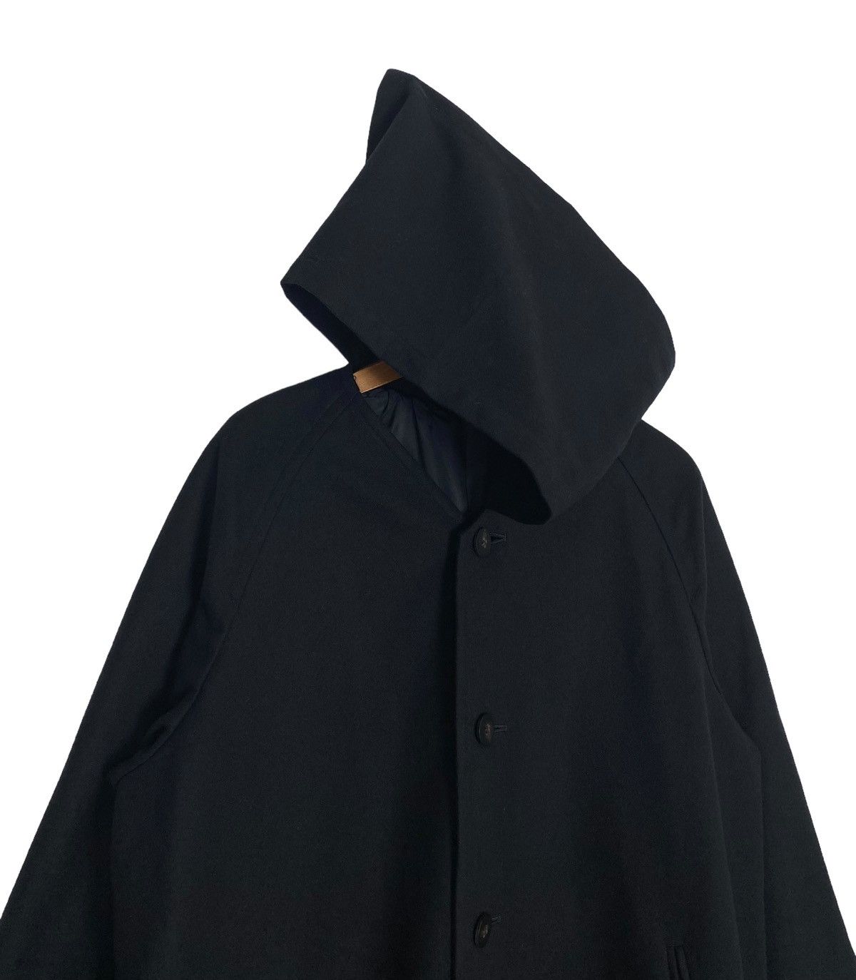 Comme des Garcons Vtg Tricot Comme des Garcons Wool Asymmetrical Hoodie Japan Size L / US 10 / IT 46 - 3 Thumbnail