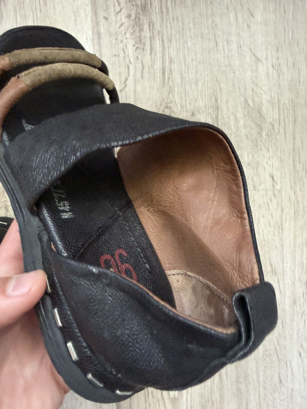 A.S.98 A.S.98 Avant-Garde Leather Sandals EU36 (US6) Made in Italy Size US 6 / IT 36 - 22 Thumbnail