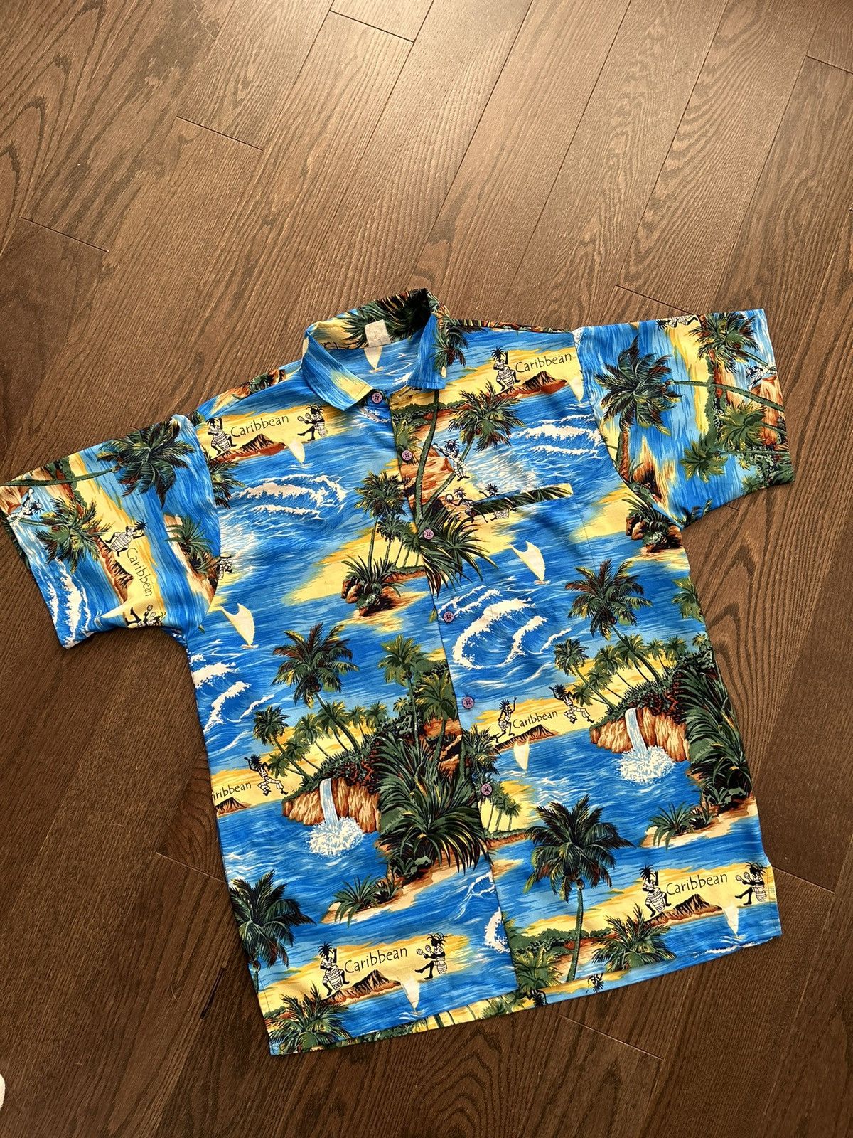 Vintage Vintage 90s Caribbean Button up Size US M / EU 48-50 / 2 - 1 Thumbnail