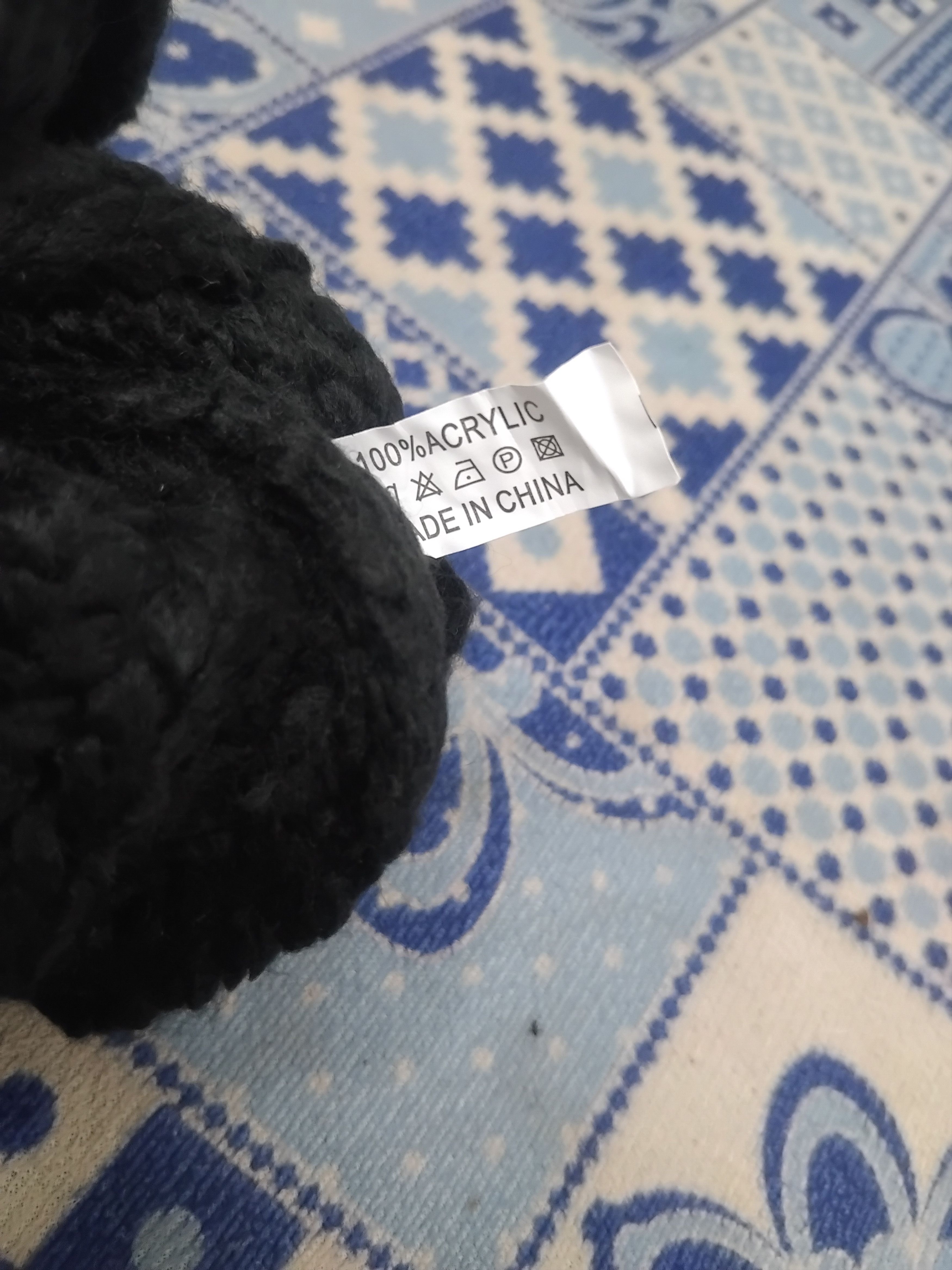 Japanese Brand Mouse black colour beanie Size ONE SIZE - 2 Thumbnail