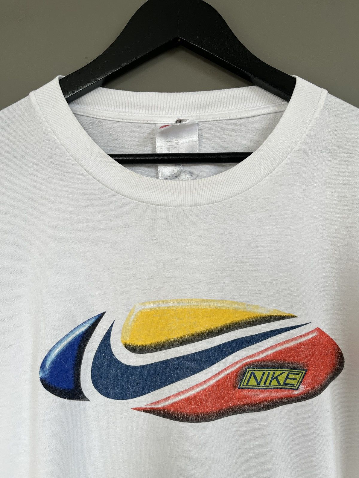 Nike Nike Vintage Big Logo Wide T-shirt Size US L / EU 52-54 / 3 - 1 Thumbnail