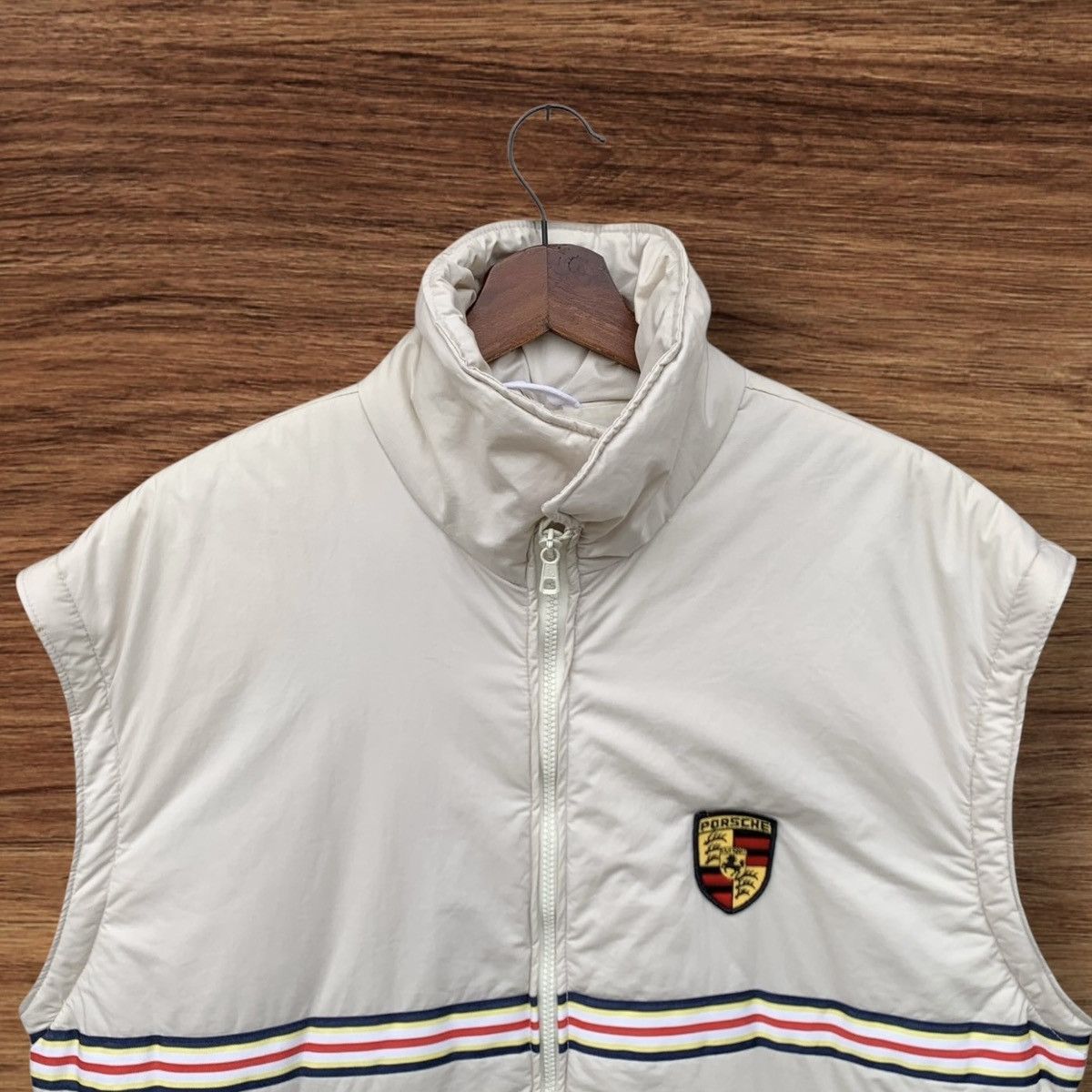 Porsche Design VINTAGE 1980s ROTHMAN PORSCHE ZIPPER JACKET CREAM Size US L / EU 52-54 / 3 - 10 Thumbnail