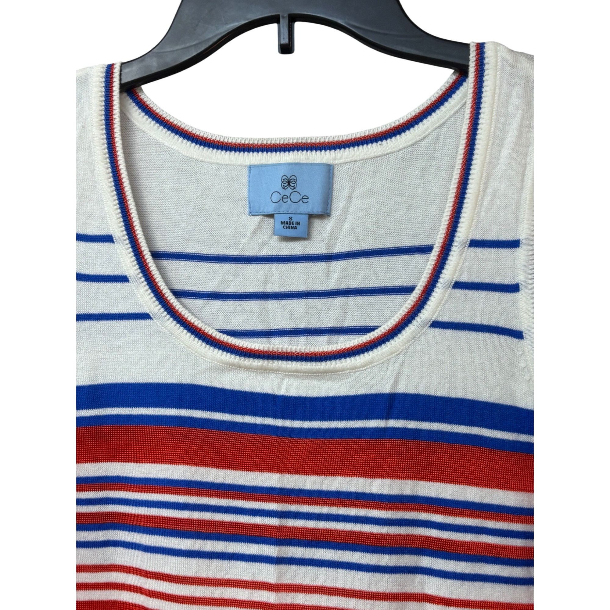 Other CeCe by Cynthia Steffe Sleeveless Striped Sweater Tunic, Sp Size S / US 4 / IT 40 - 11 Thumbnail