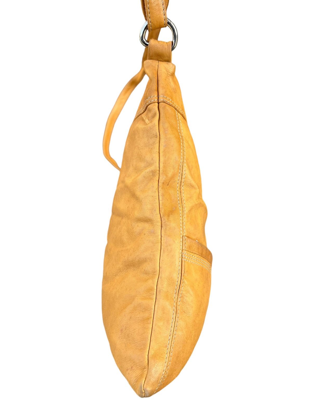 Leather Vintage DEL CONTE Muddy Stains Fade Patina Leather Bag Size ONE SIZE - 15 Thumbnail