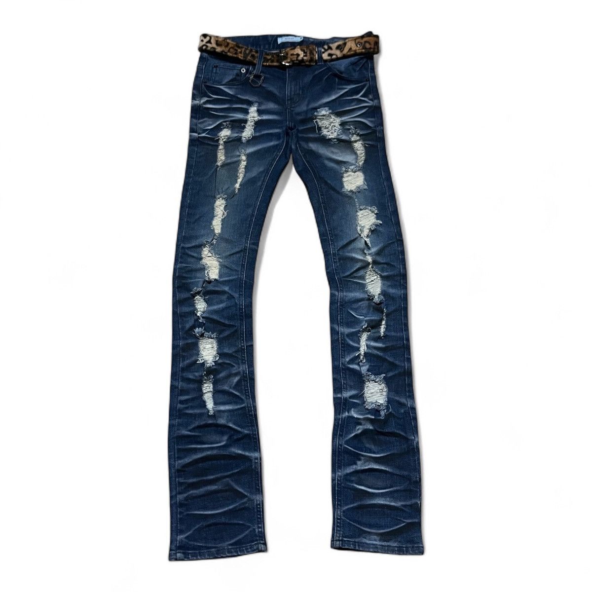 Le Grande Bleu (L.G.B.) Midas Denim Pants Ripped fadded Size US 31 - 1 Thumbnail