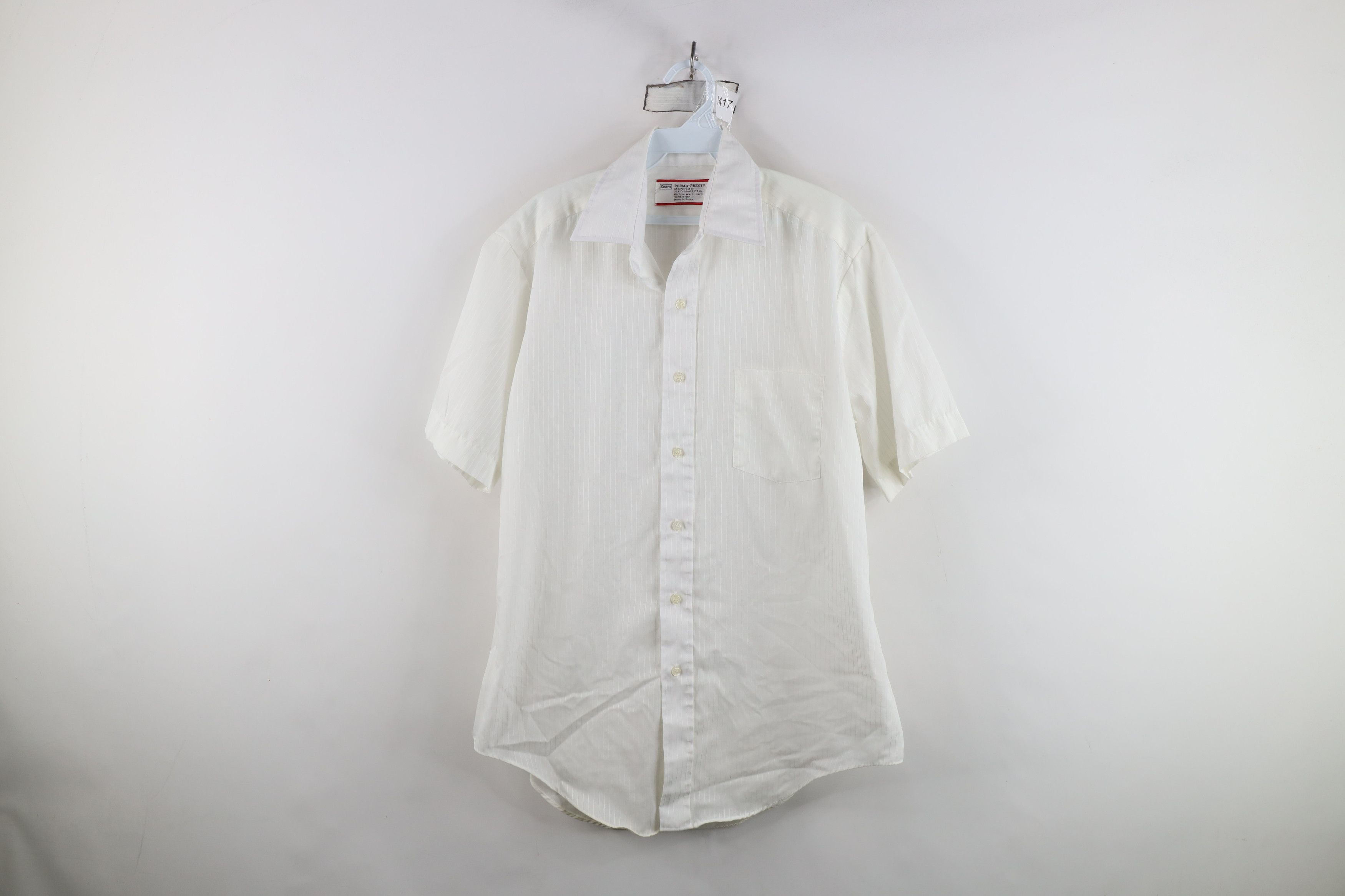 Vintage Vintage 70s Streetwear Short Sleeve Collared Button Shirt Size US L / EU 52-54 / 3 - 1 Thumbnail
