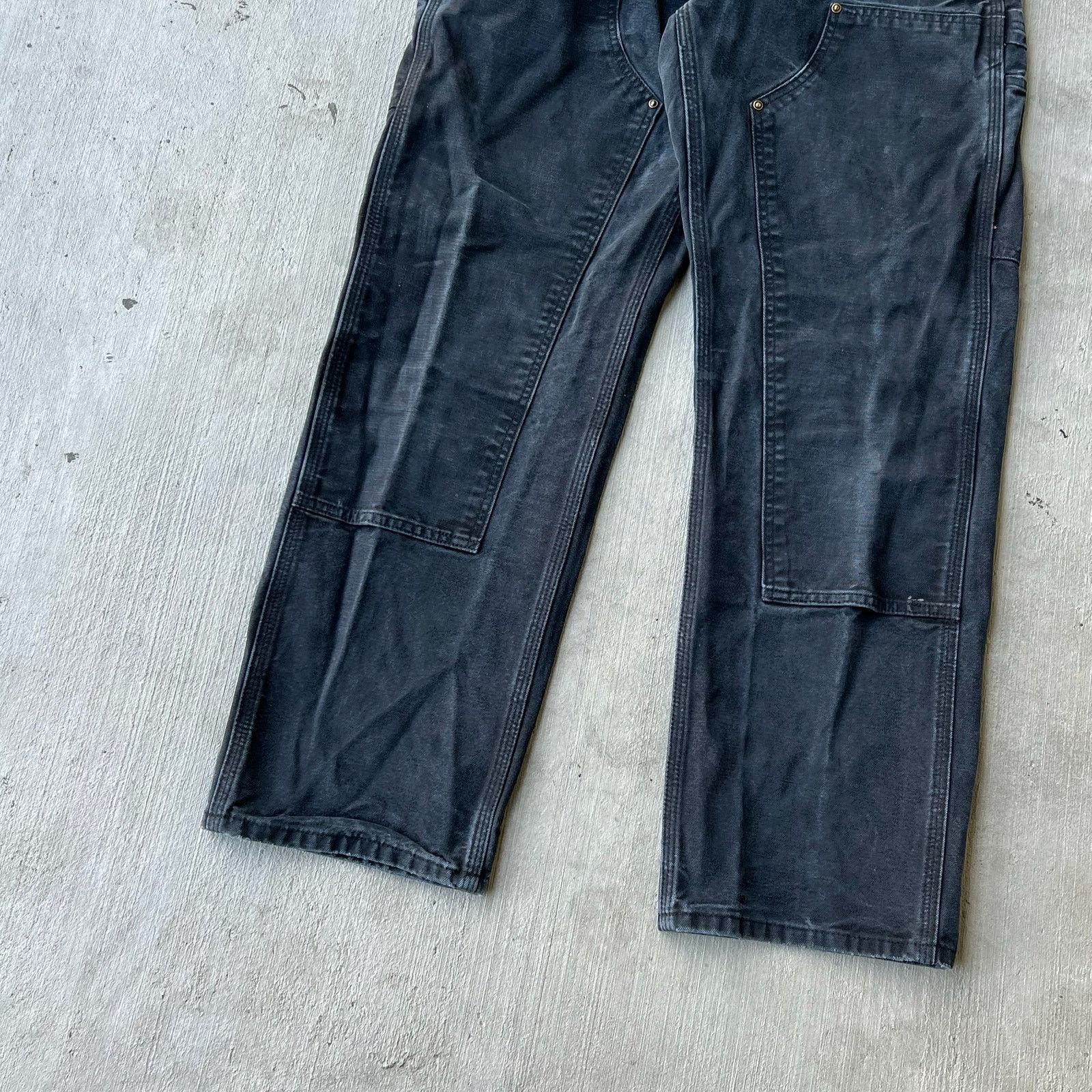 Carhartt × Vintage Carhartt faded black double knee work wear carpenter pants Size US 28 / EU 44 - 4 Thumbnail