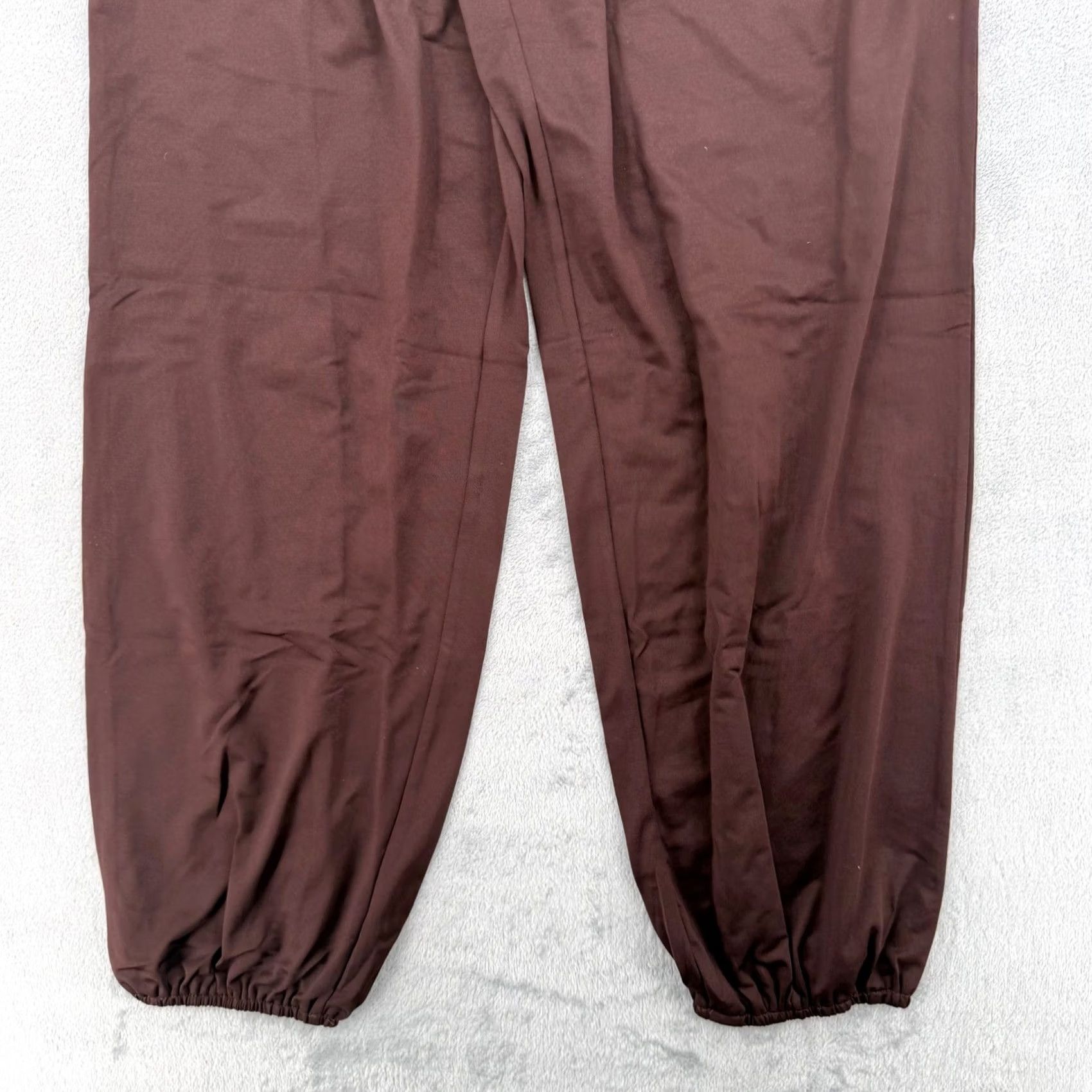 Vintage Daceslon Womens Yoga Joggers Dark Coffee Brown Crossover Waist Pockets Size L Size 42" / US 20 - 3 Thumbnail