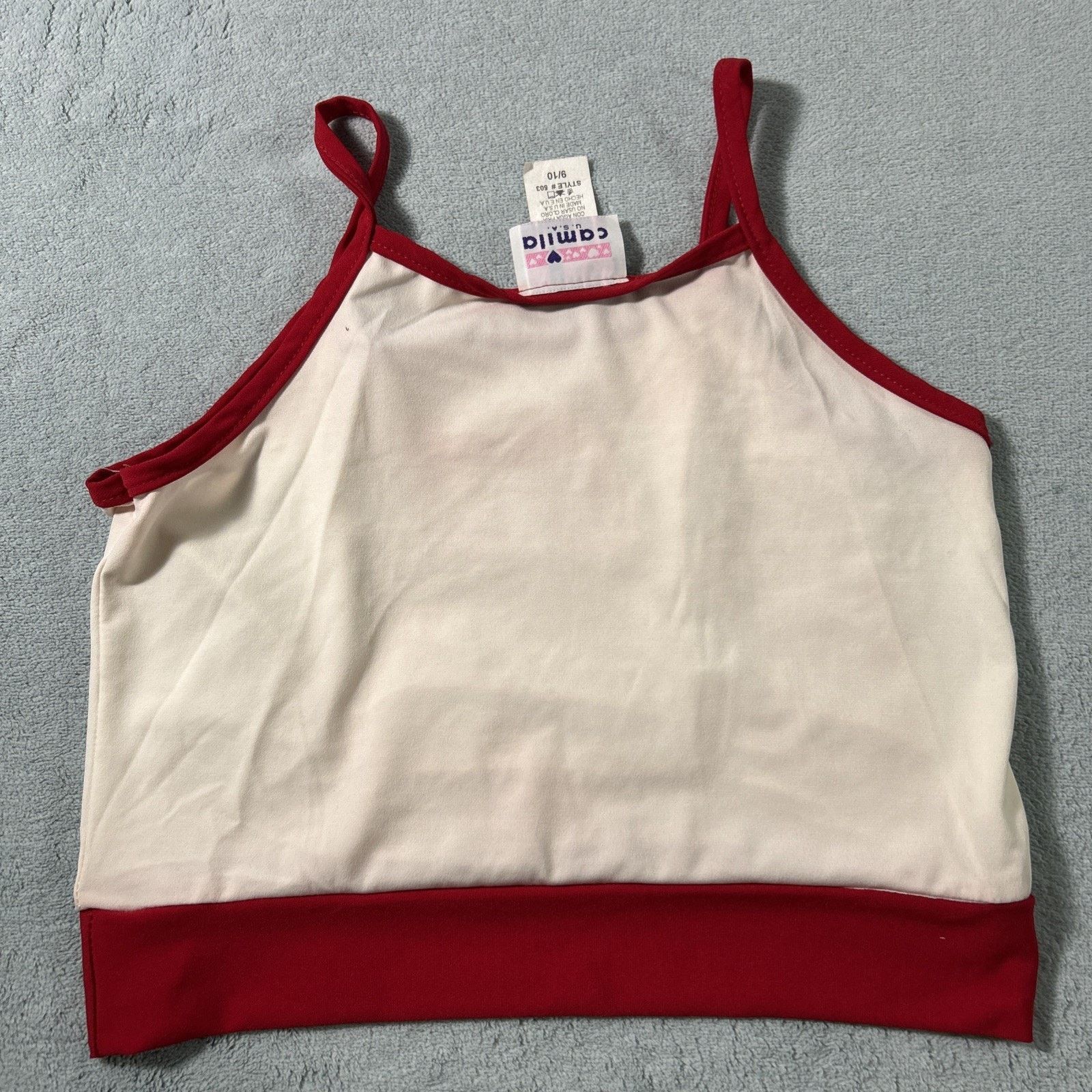 Lululemon Vintage Paper Tag String Tank Top Girls 9 Roses Rhinestones Size L / US 10 / IT 46 - 2 Thumbnail