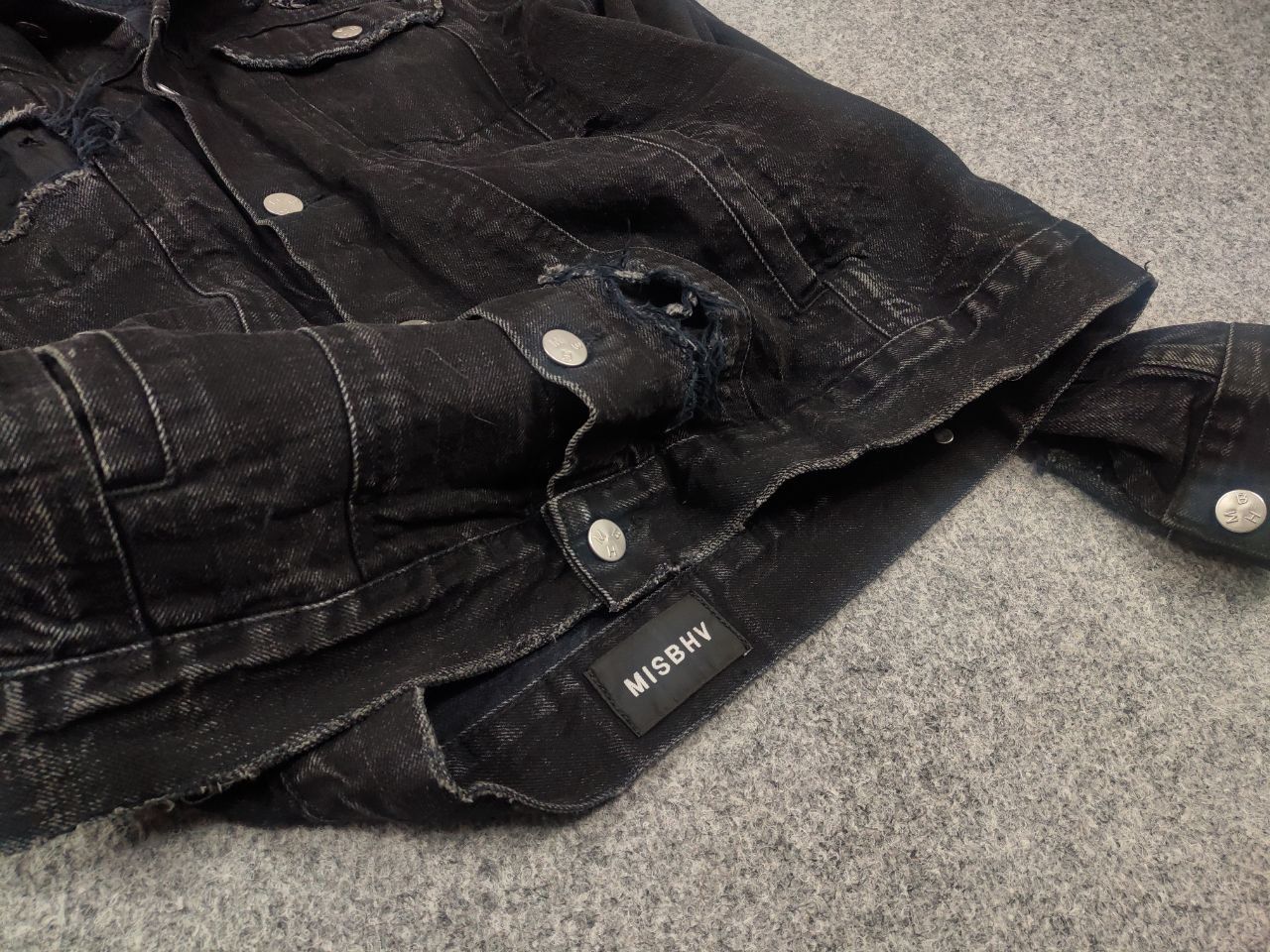 Misbhv Misbhv Design Distressed Denim sonic you Black Jacket Size US M / EU 48-50 / 2 - 16 Thumbnail