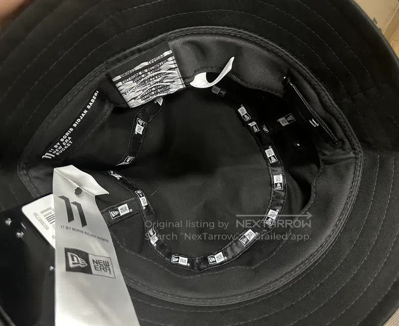 Boris Bidjan Saberi Boris Bidjan Saberi Black embroidered logo fisherman's hat Size ONE SIZE - 3 Thumbnail