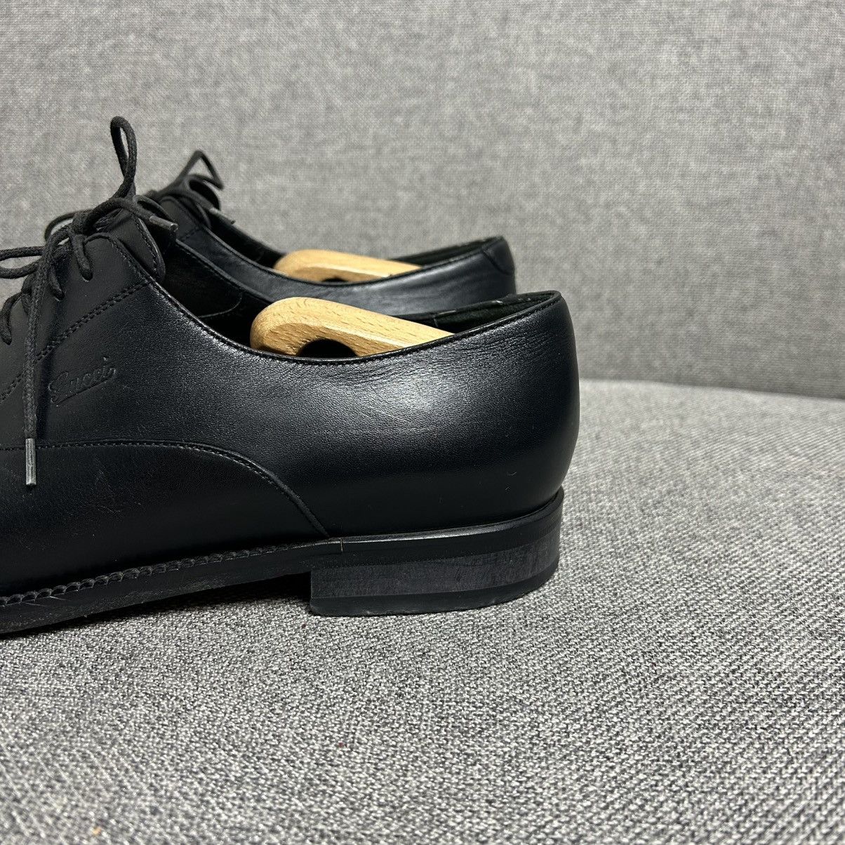 Gucci Gucci Black Leather Oxford Dress Shoes IT8 Size US 9.5 / EU 42-43 - 9 Thumbnail