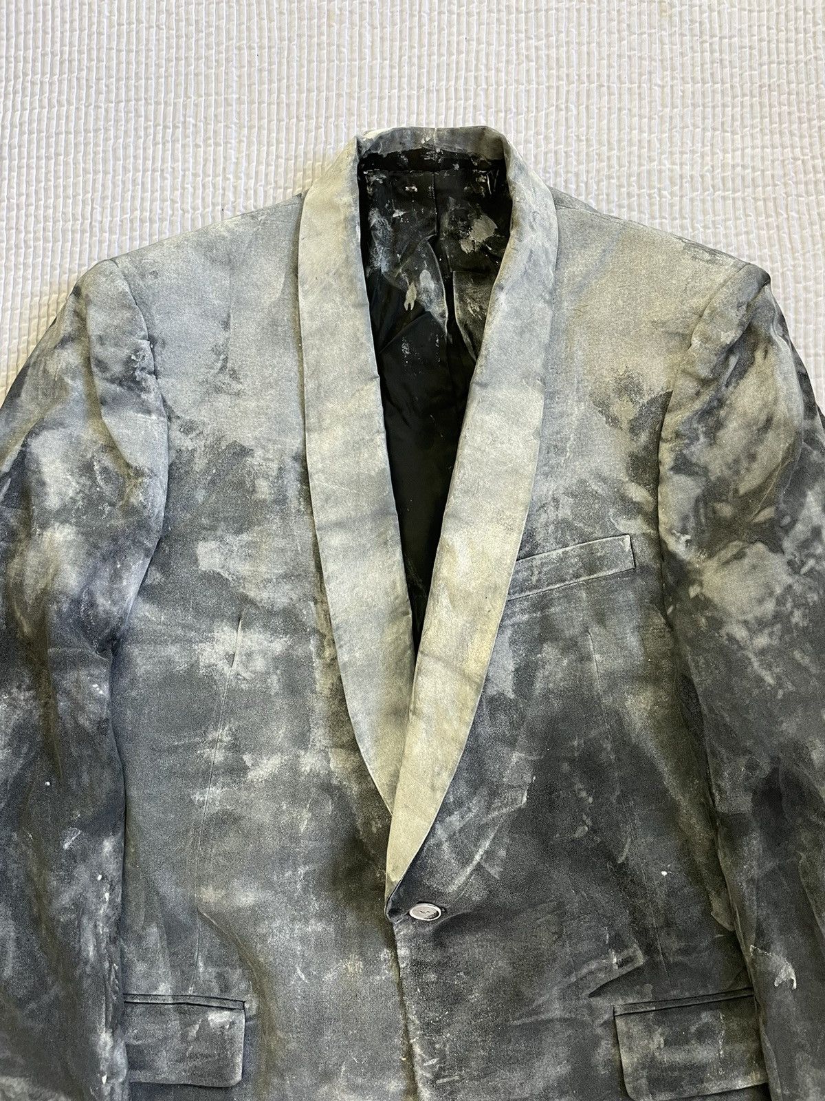 Handmade Painted Tuxedo Jacket Size 40R - 7 Thumbnail