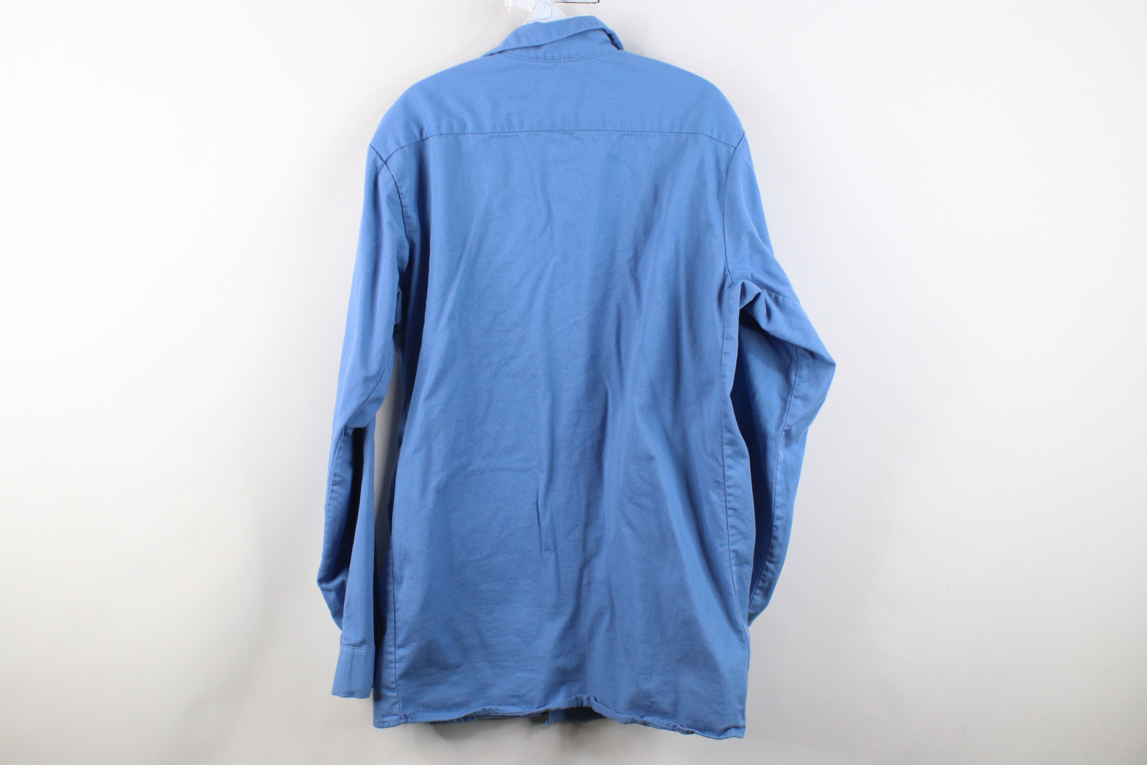 Vintage Bulwark FR Fire Flame Resistant Twill Snap Button Shirt Size US L / EU 52-54 / 3 - 10 Thumbnail