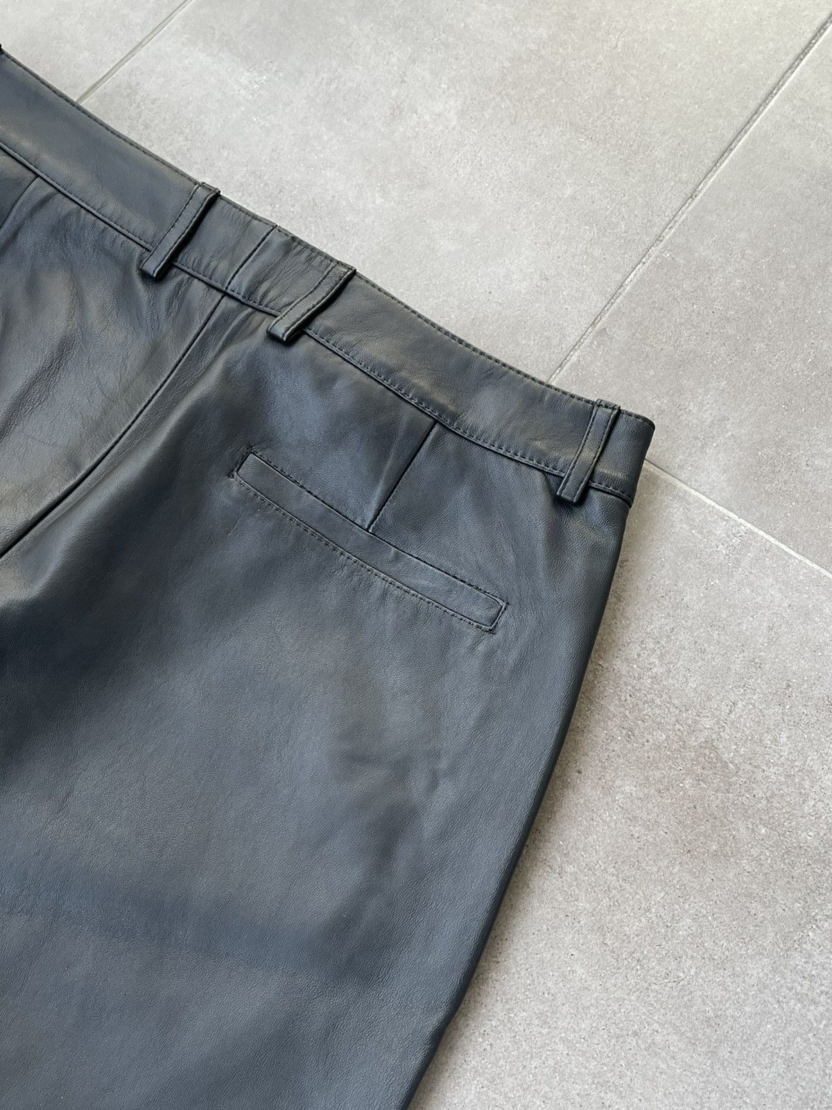 Han Kjobenhavn !DS! FW22 Han Kjobenhavn Single Suit Black Leather Trousers Size US 34 / EU 50 - 15 Thumbnail