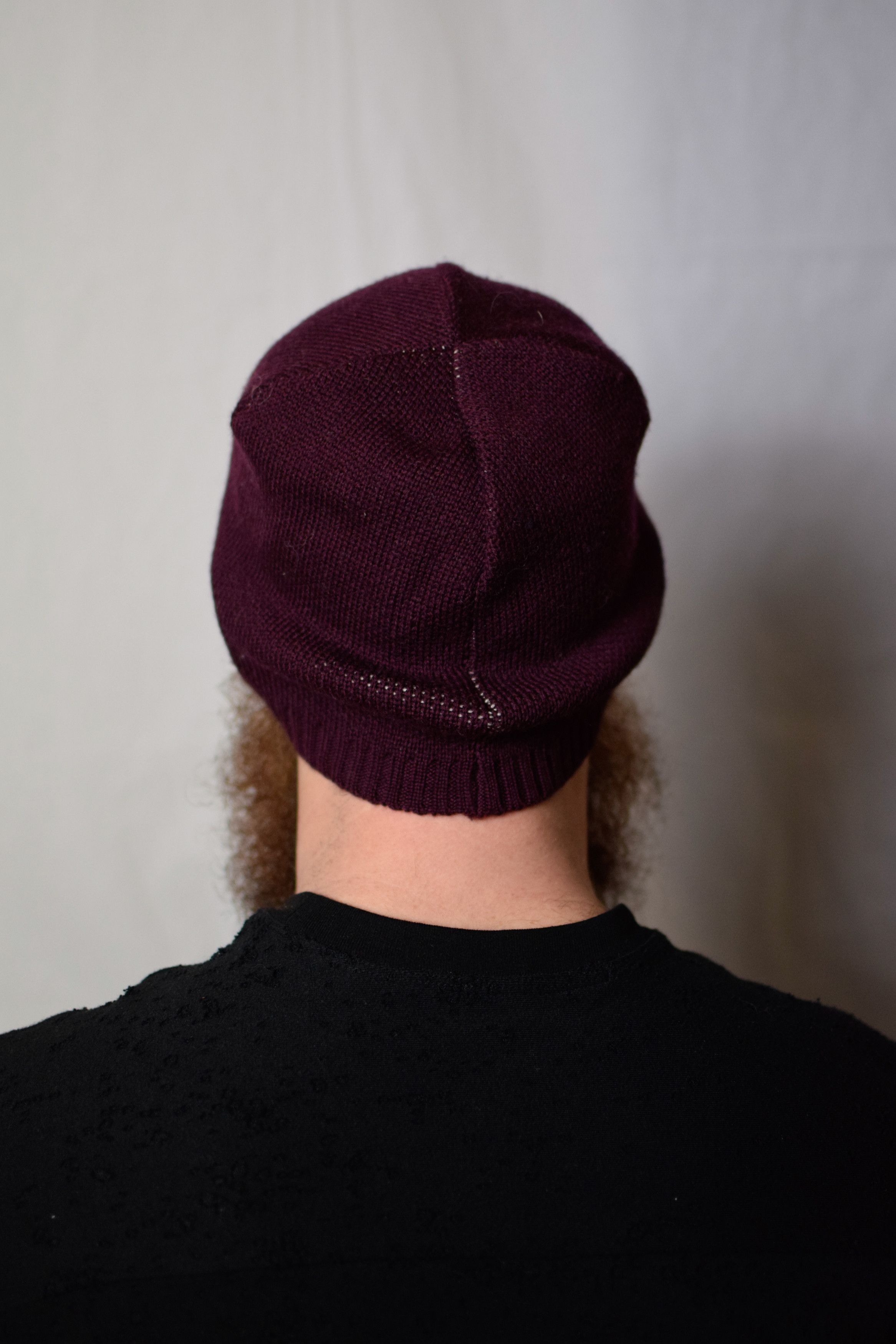 Yohji Yamamoto Y's For Men Red Snowflake Beanie - MO-H03-174 Size ONE SIZE - 4 Thumbnail