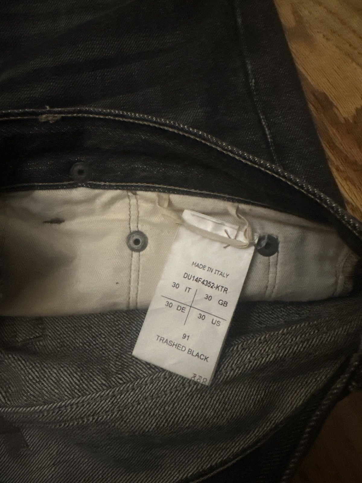 Rick Owens Drkshdw Rick Owens Olmar & Mitra Clawmark Denim Jeans BNWT Size US 32 / EU 48 - 3 Thumbnail