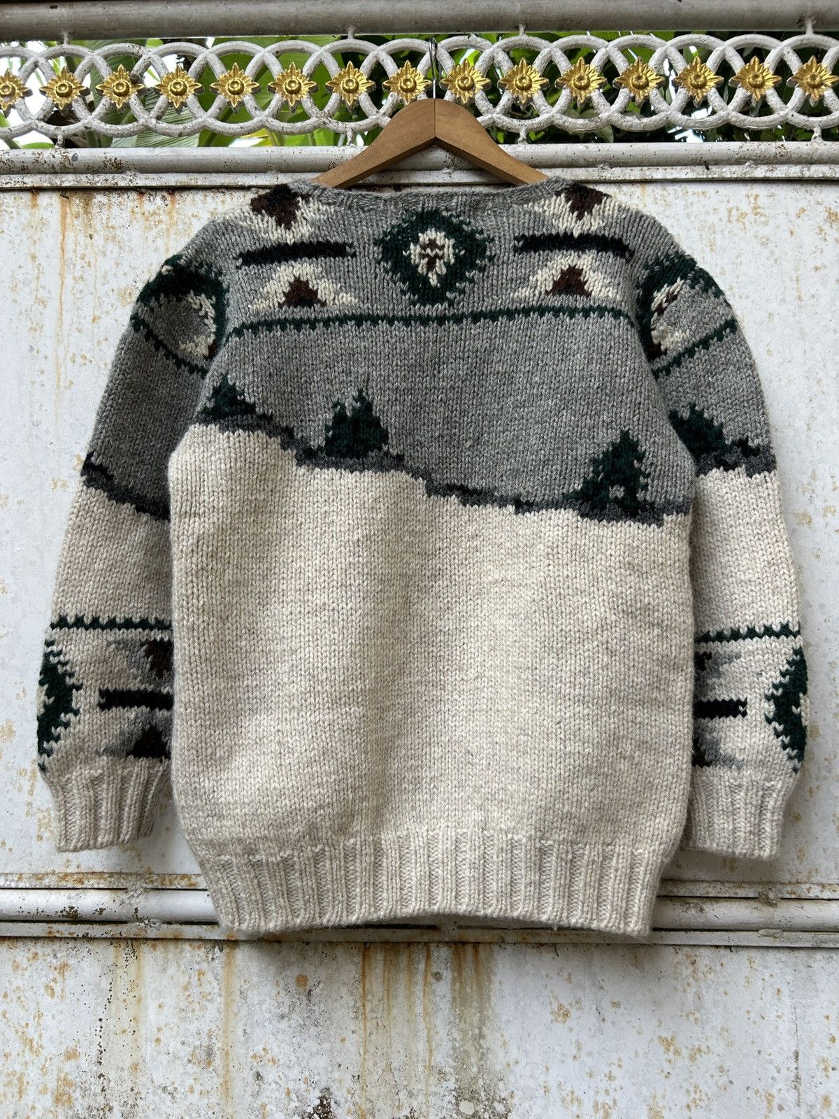Polo Ralph Lauren Vintage90s Polo Ralph Lauren KnitSweater Deer in a Landscape Size US S / EU 44-46 / 1 - 5 Thumbnail