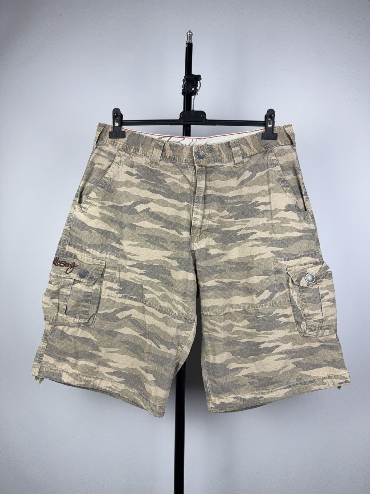 Crazy Baggy Camo Cyber Billabong Surf Cargo Skater Shorts.