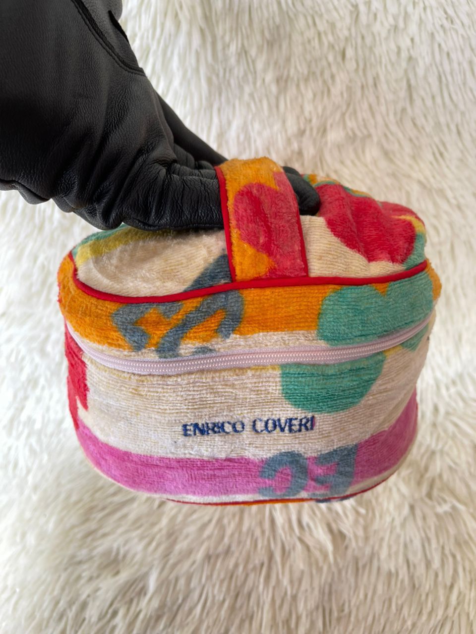Designer × Enrico Coveri × Vintage Enrico Coveri Cosmetic Pouch Bag Size ONE SIZE - 11 Thumbnail
